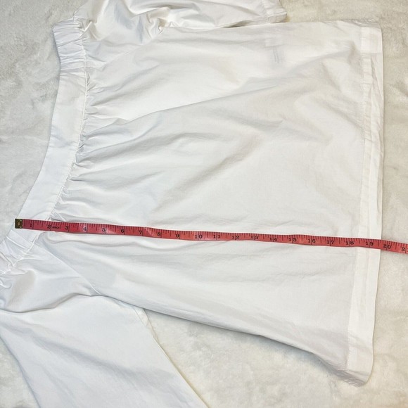 Madewell Clean Off the Shoulder White Shirt Blouse Women’s XXS Cotton - Picture 11 of 11